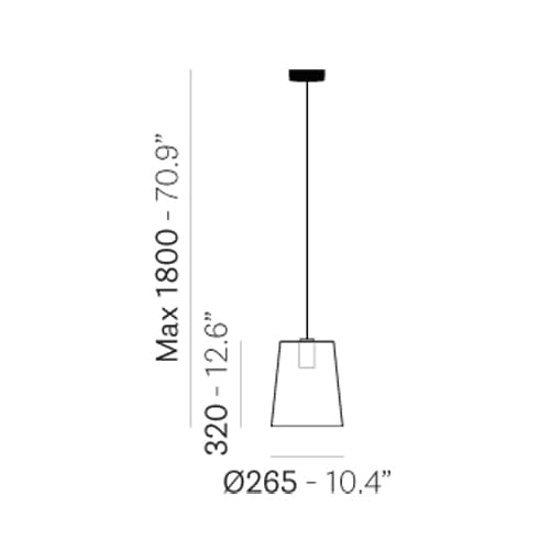 L001Sw A Suspension Lamp by Pedrali