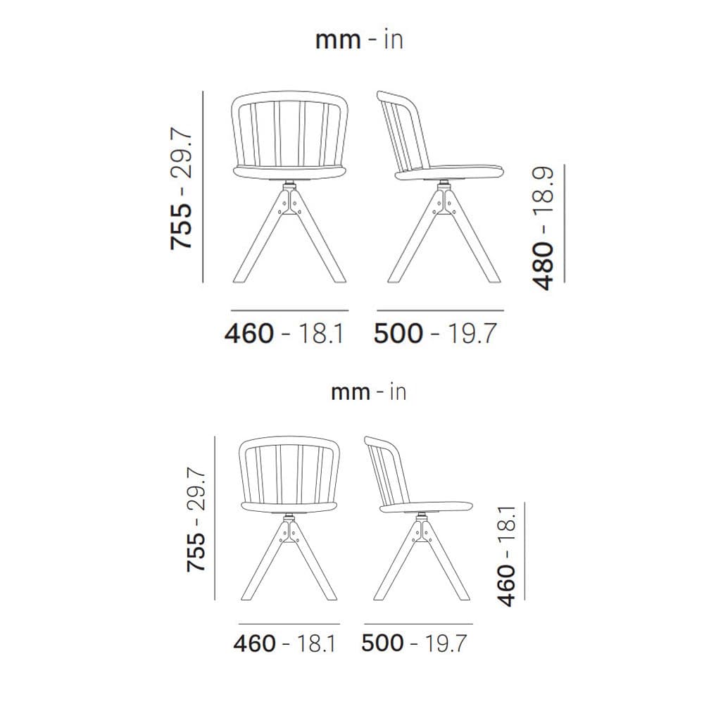 Nym 2840 Swivel Chair by Pedrali