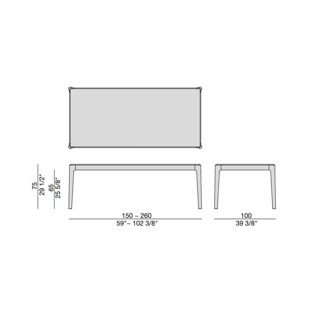 Ziggy Dining Table by Porada