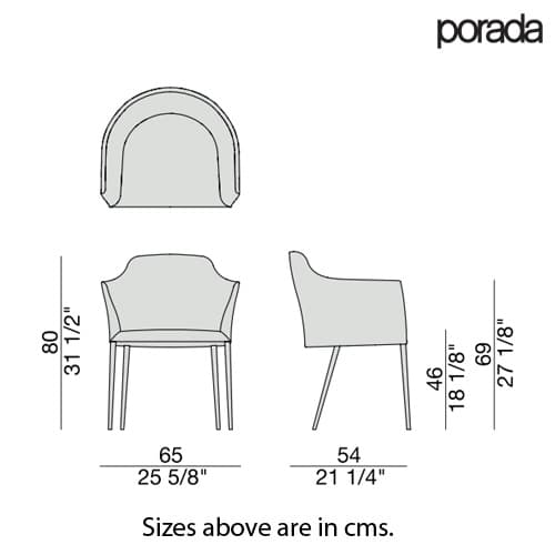 Grace Armchair by Porada