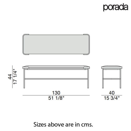 Astol Bench by Porada