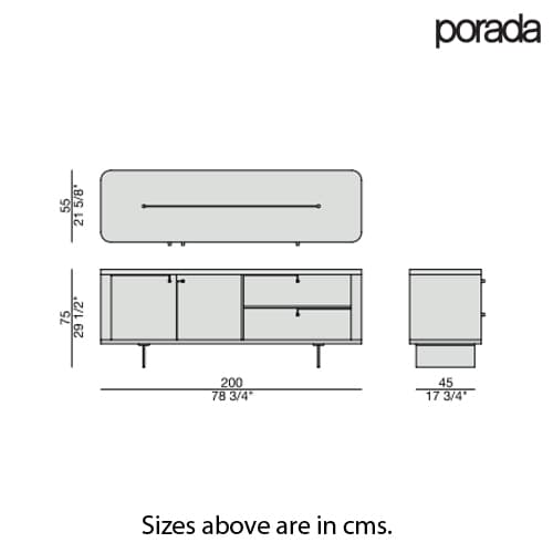 Rondo 1 Sideboard by Porada