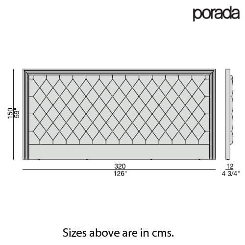 Enya Capitone Headboard by Porada