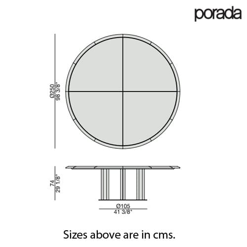 Thayl Dia 250 Dining Table by Porada