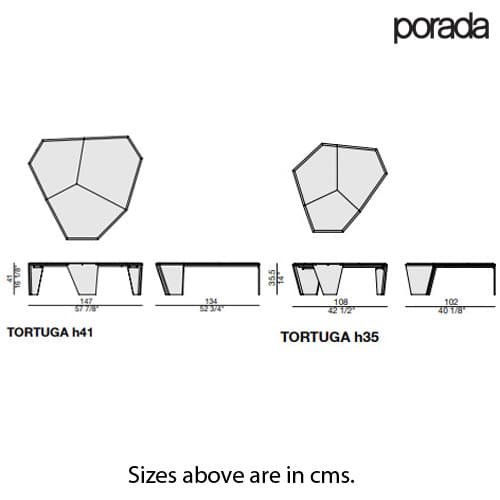 Tortuga Coffee Table by Porada