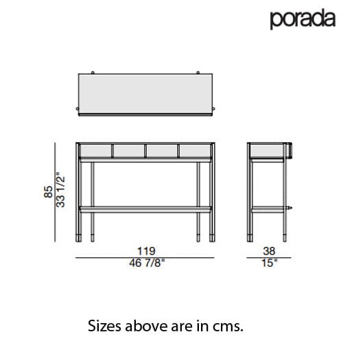 Bayus 8 Console Table by Porada