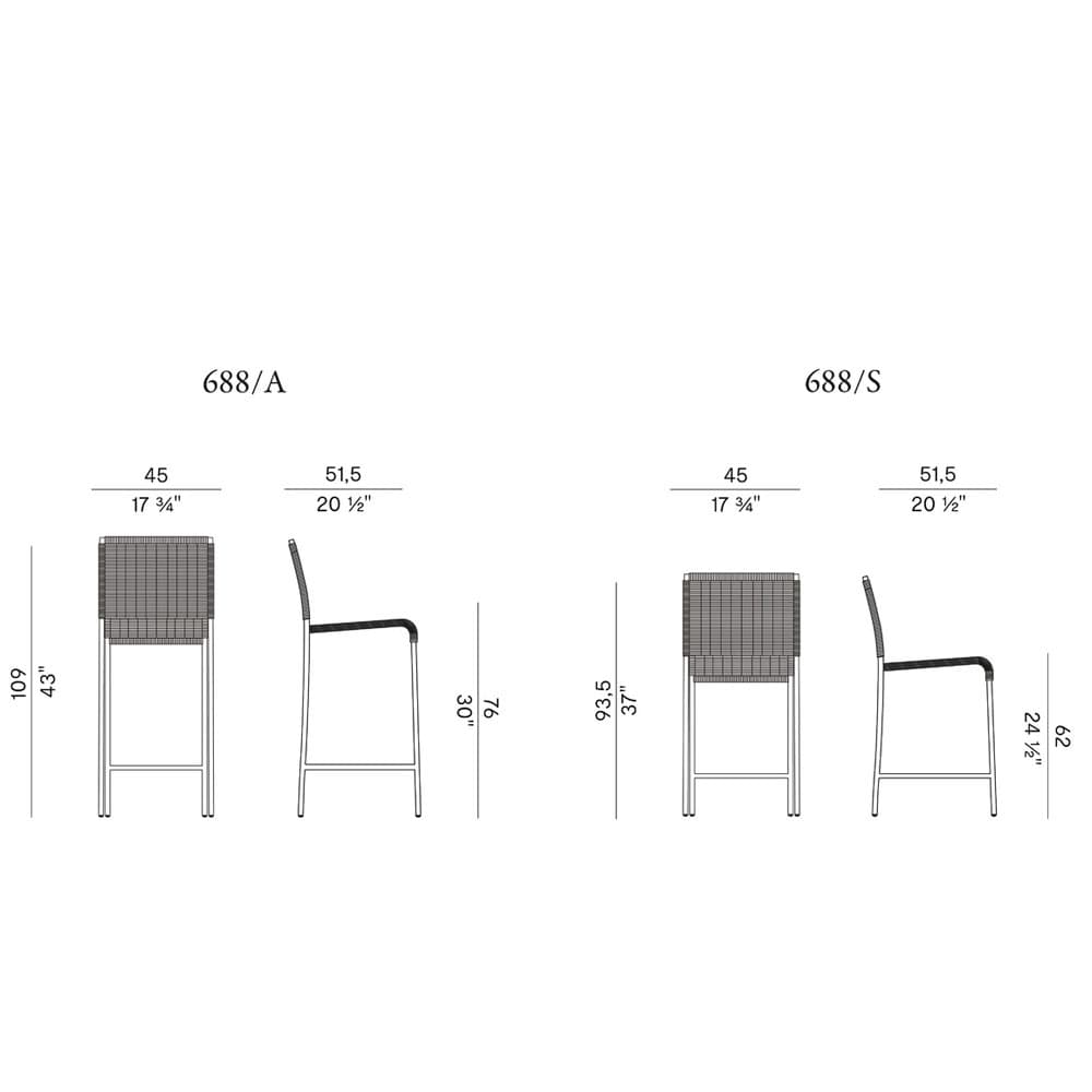 Agra Outdoor Barstool By FCI London