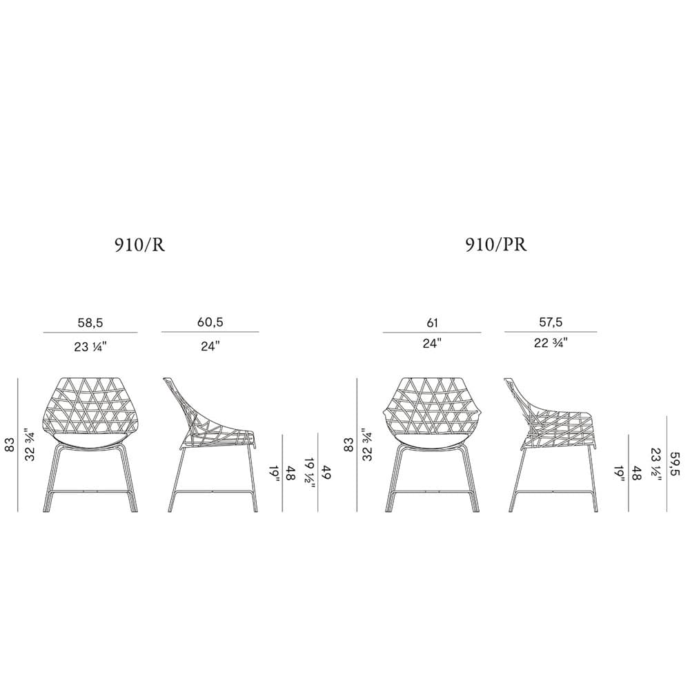 Cut 910R Pr Outdoor Chair By FCI London