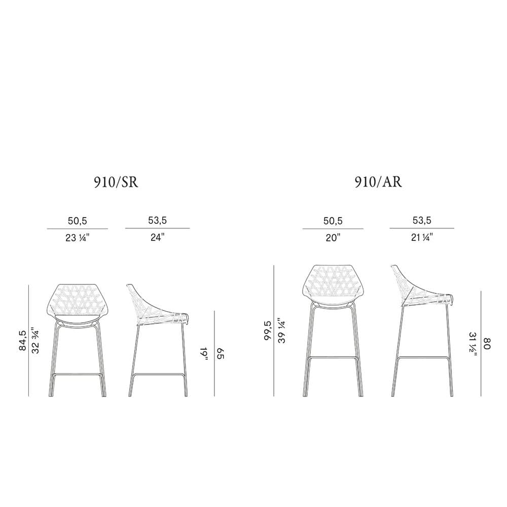 Cut Outdoor Barstool By FCI London