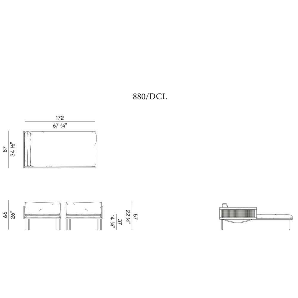 Loom 880 Dcl Dcm Sofa By FCI London