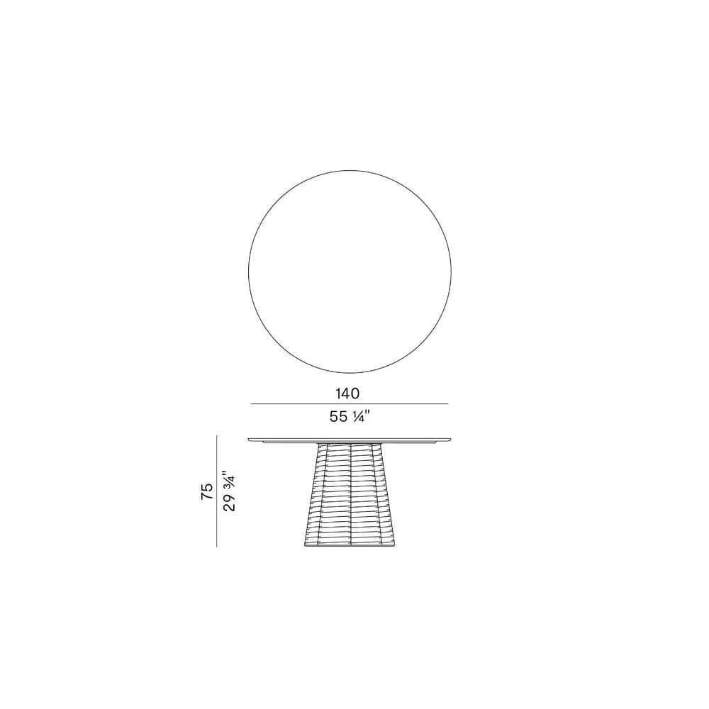 Sophie 951 T Ash Top Outdoor Table By FCI London