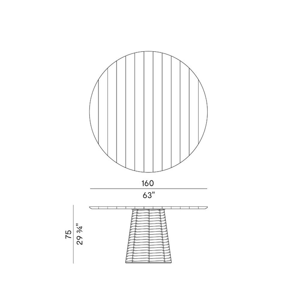 Sophie 951 T Outdoor Table By FCI London