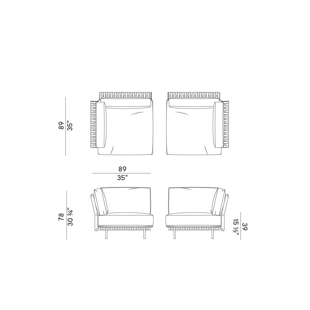 Soul 960 Outdoor Armchair By FCI London