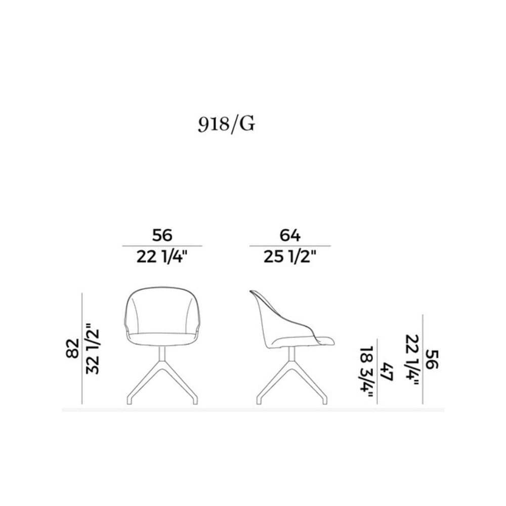 Lyz 918-G Dining Chair by Potocco