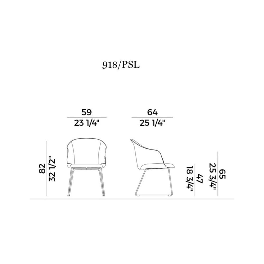 Lyz 918-Psl Armchair by Potocco