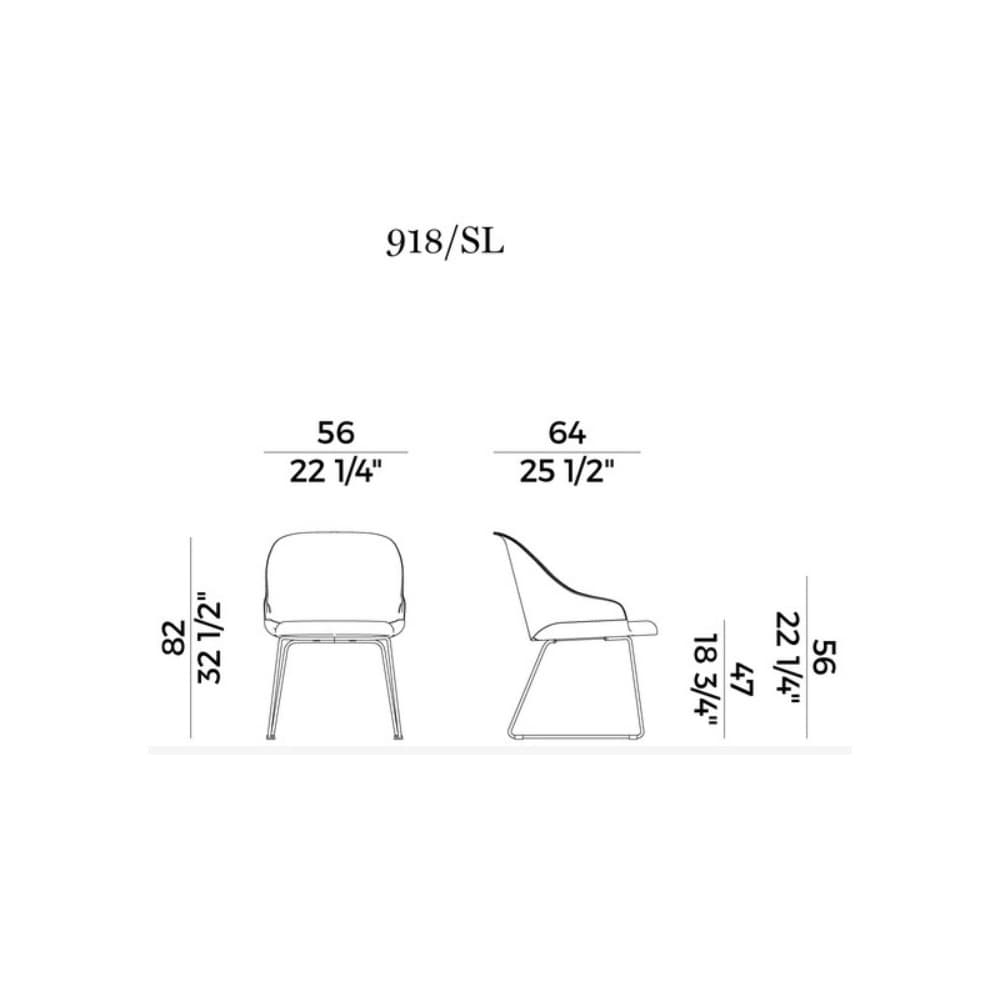 Lyz 918-Sl Dining Chair by Potocco