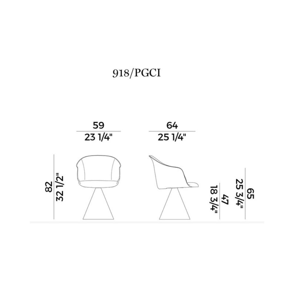 Lyz 918-Pgci Armchair by Potocco