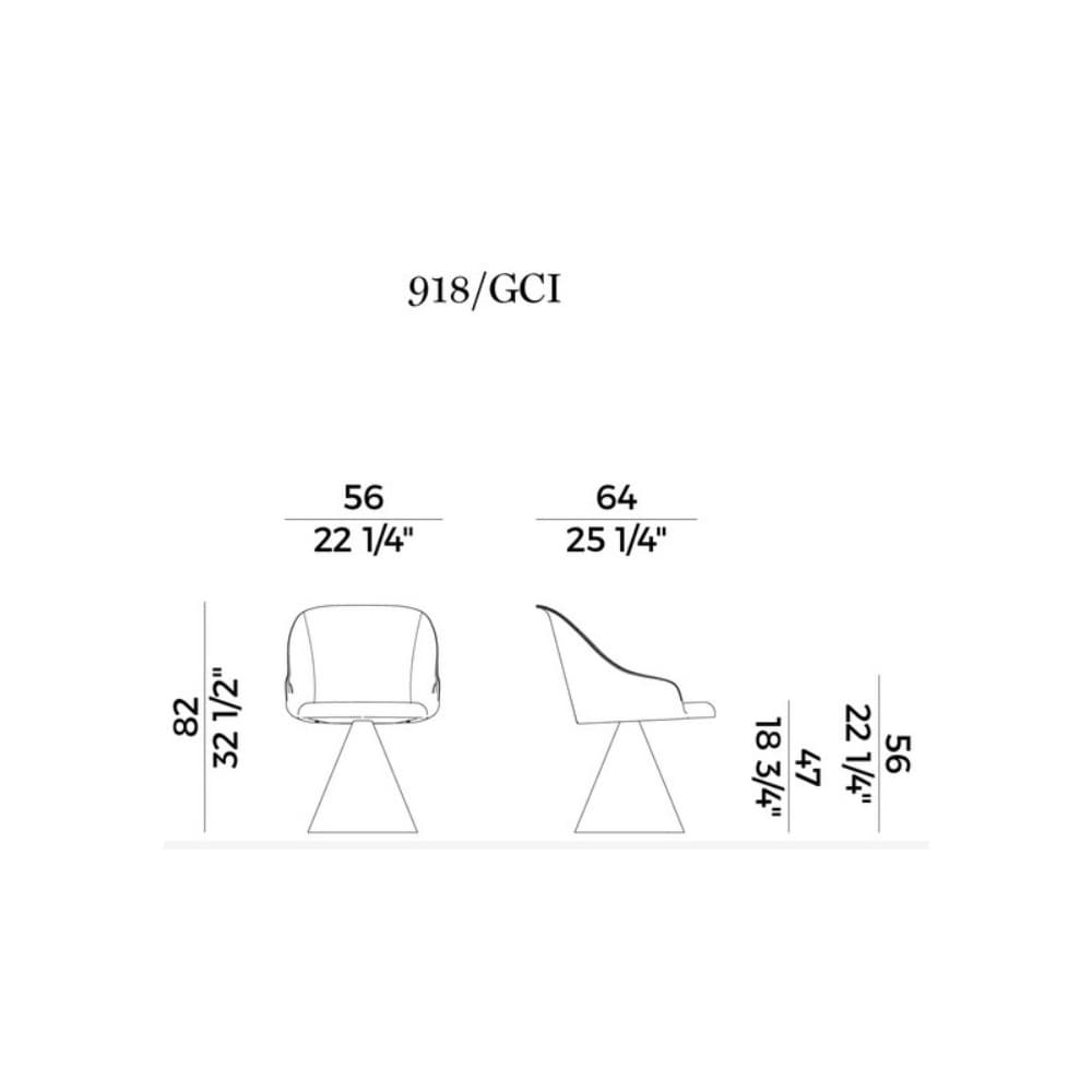 Lyz 918-Gci Dining Chair by Potocco