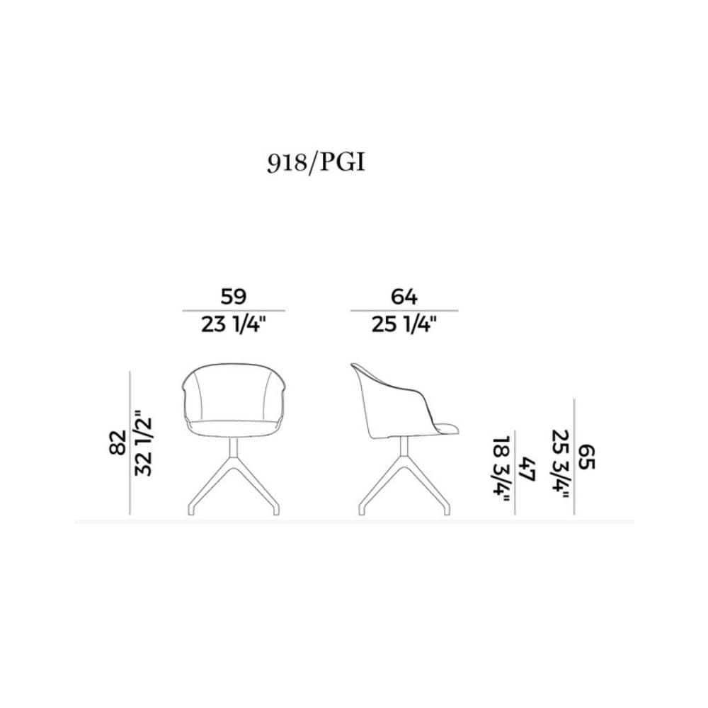 Lyz 918-Pgi Armchair by Potocco