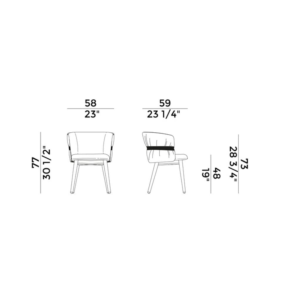 Coulisse Armchair by Potocco