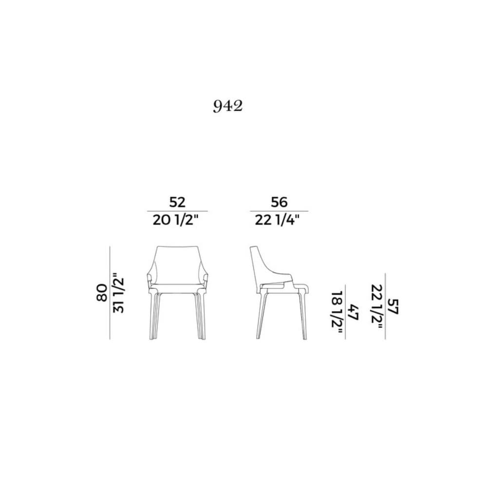 Velis 942 Dining Chair by Potocco