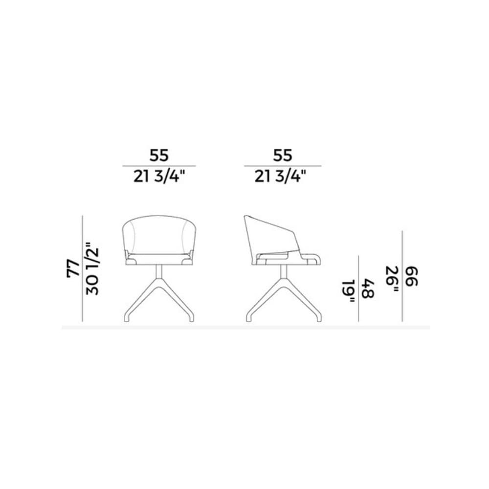 Velis 942-Pag Armchair by Potocco