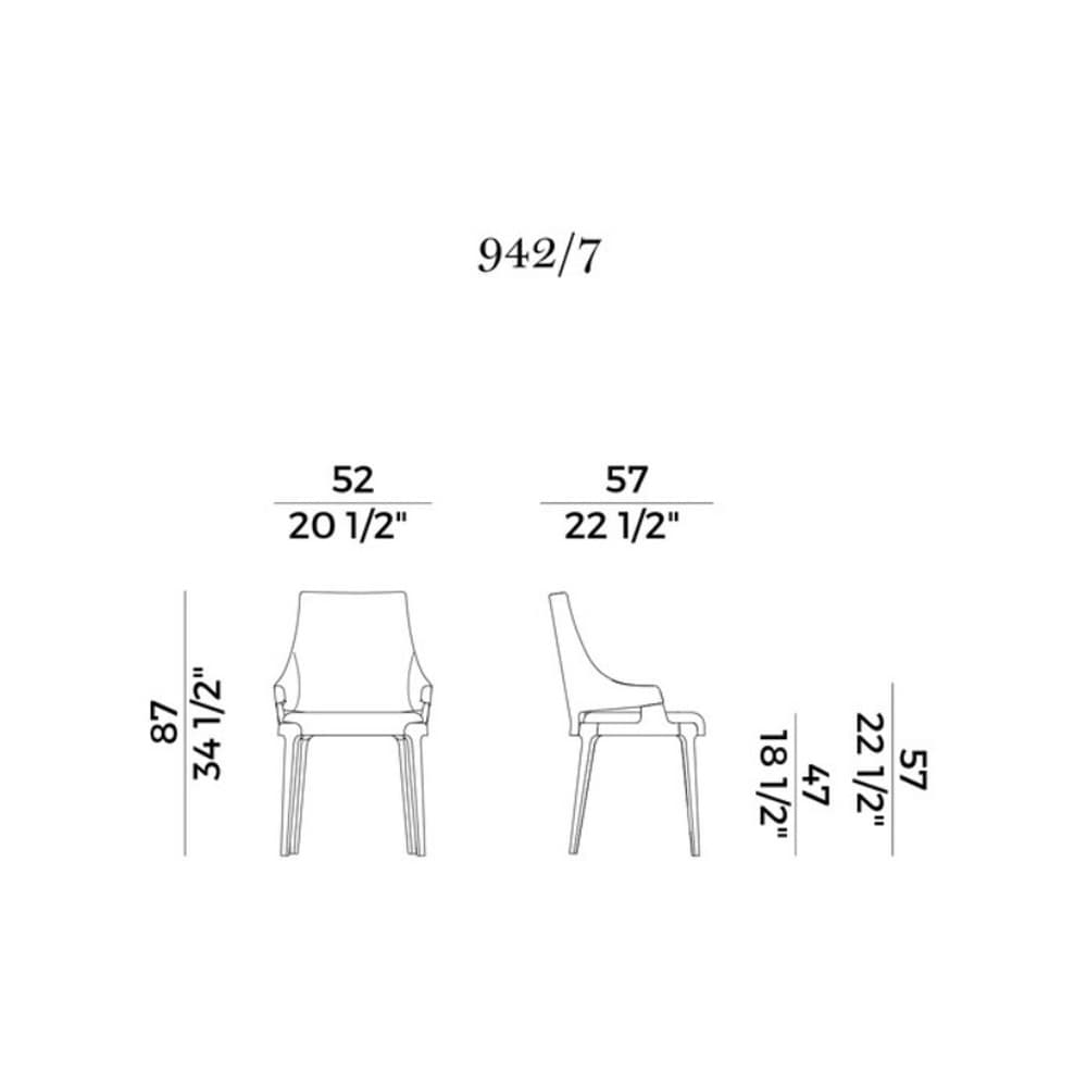 Velis 942-7 Dining Chair by Potocco