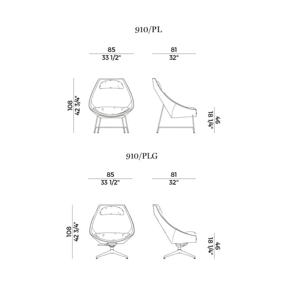 Cut Lounger by Potocco