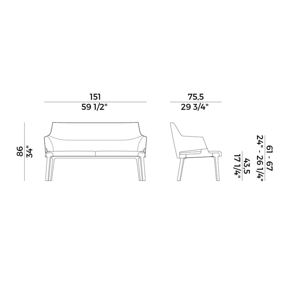 Velis 942-Db Sofa by Potocco