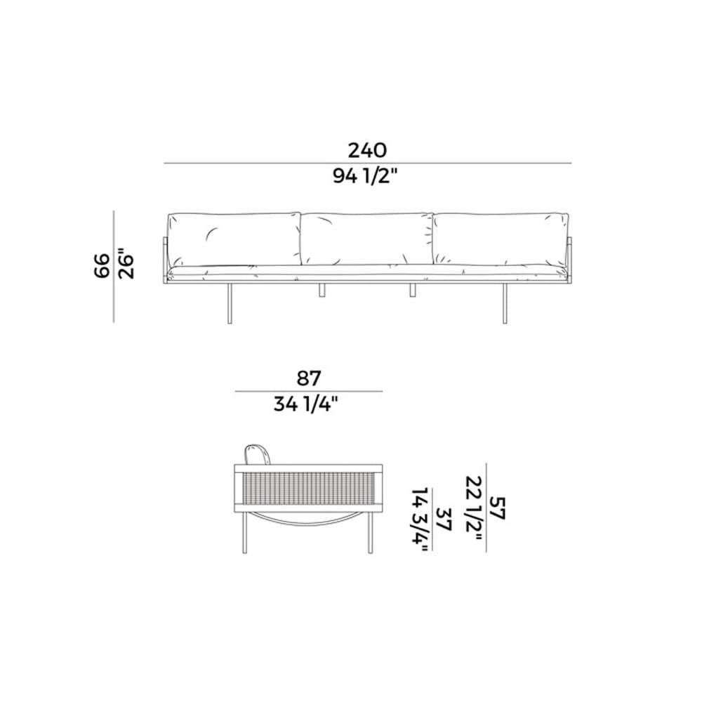 Loom Sofa by Potocco