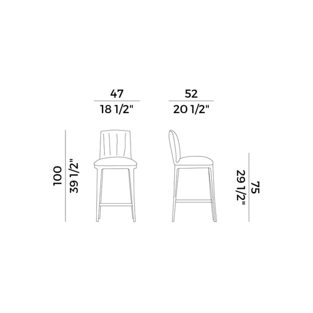 Blossom 840-A Bar Stool by Potocco