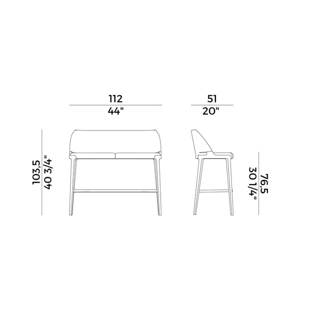 Velis 942-A2 Bar Stool by Potocco