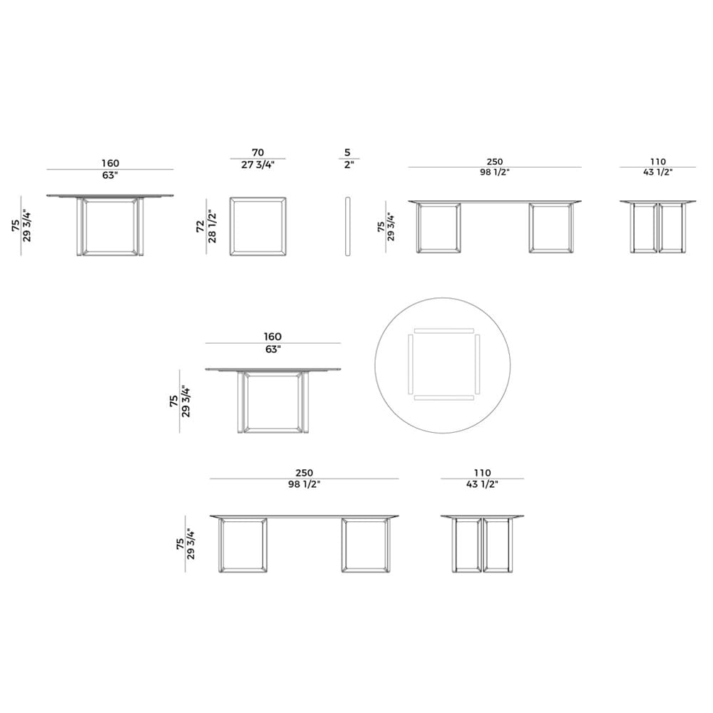 Opus Dining Table by Potocco