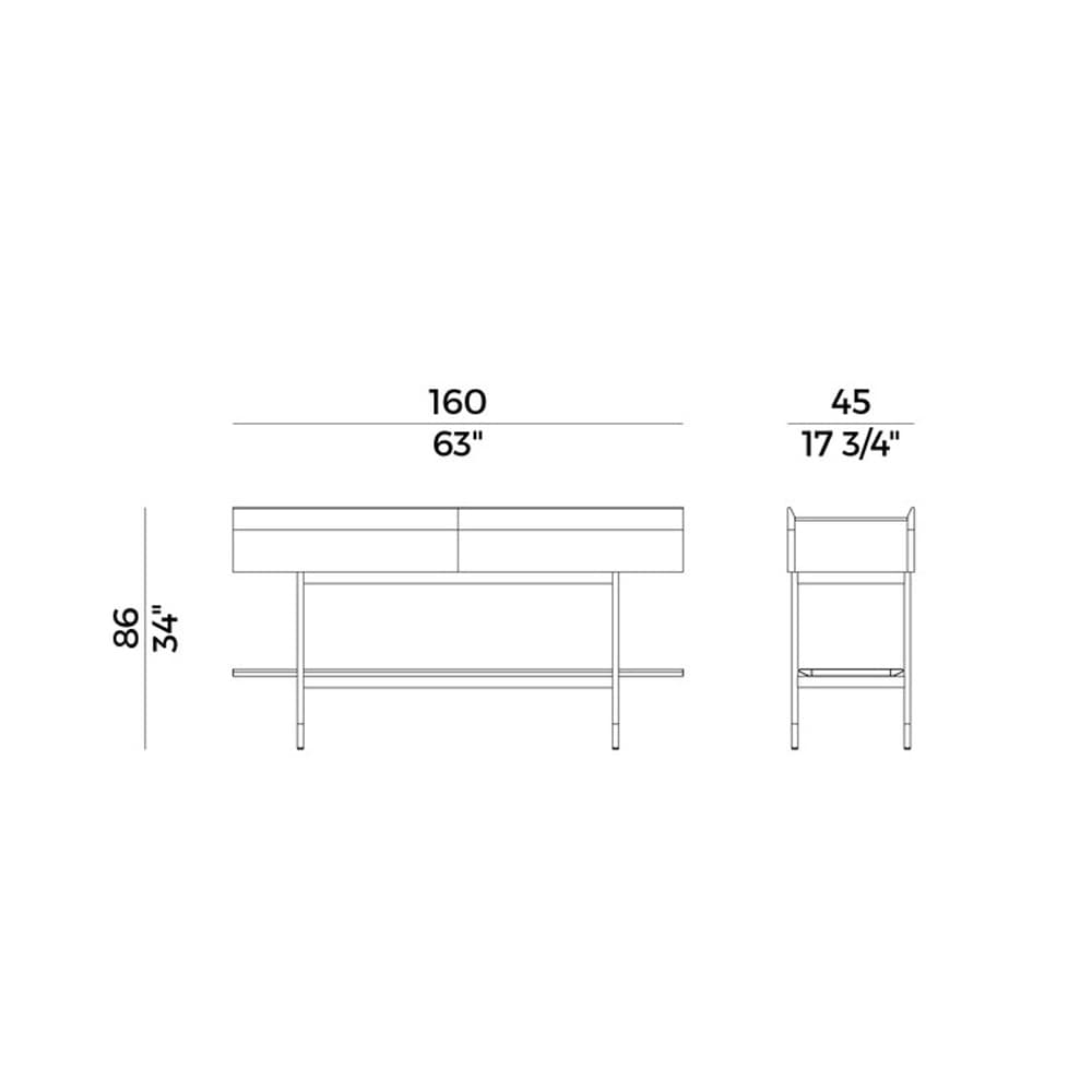 Arial Desk by Potocco