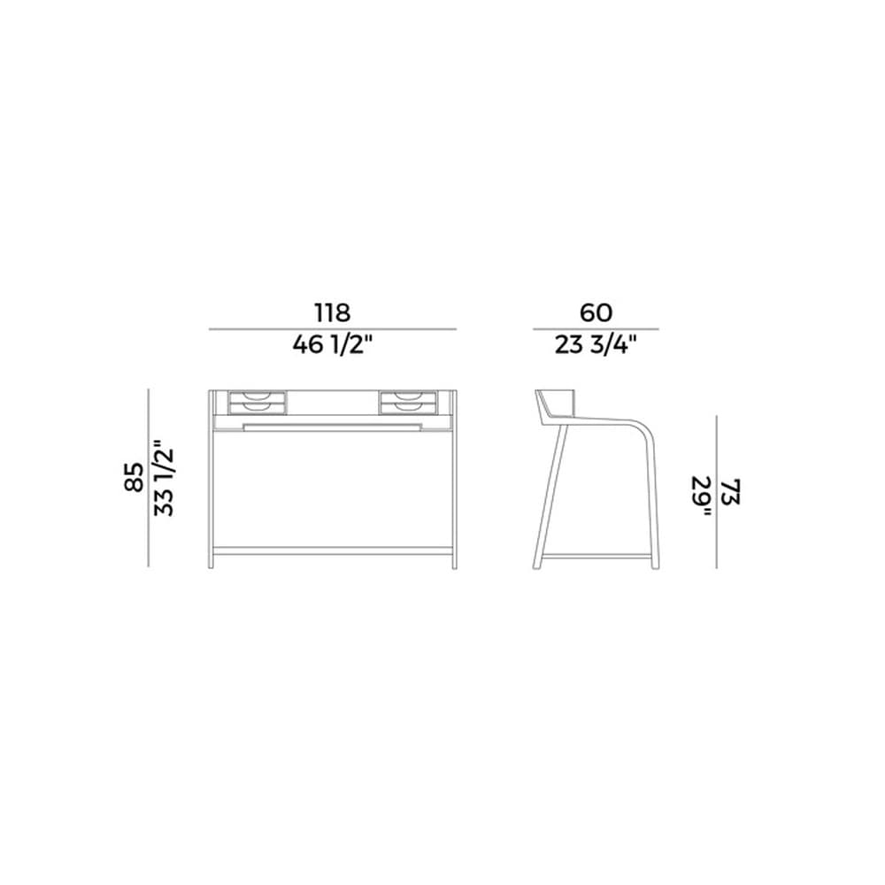 Linus Desk by Potocco