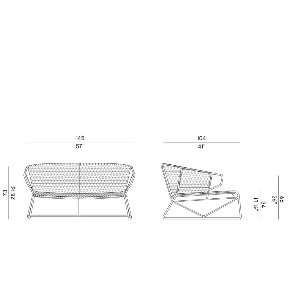 Vela 698D Outdoor Sofa By FCI London