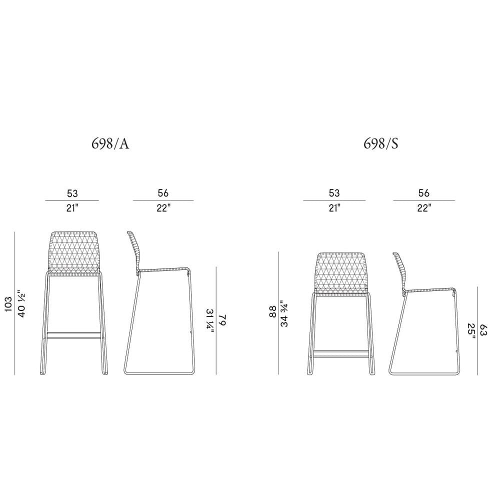 Vela Outdoor Barstool By FCI London