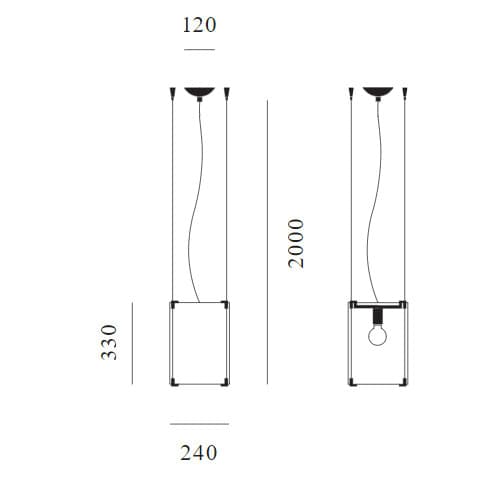 Cpl Suspension Lamp by Prandina