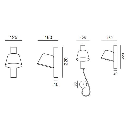 Bima Wall Lamp by Prandina