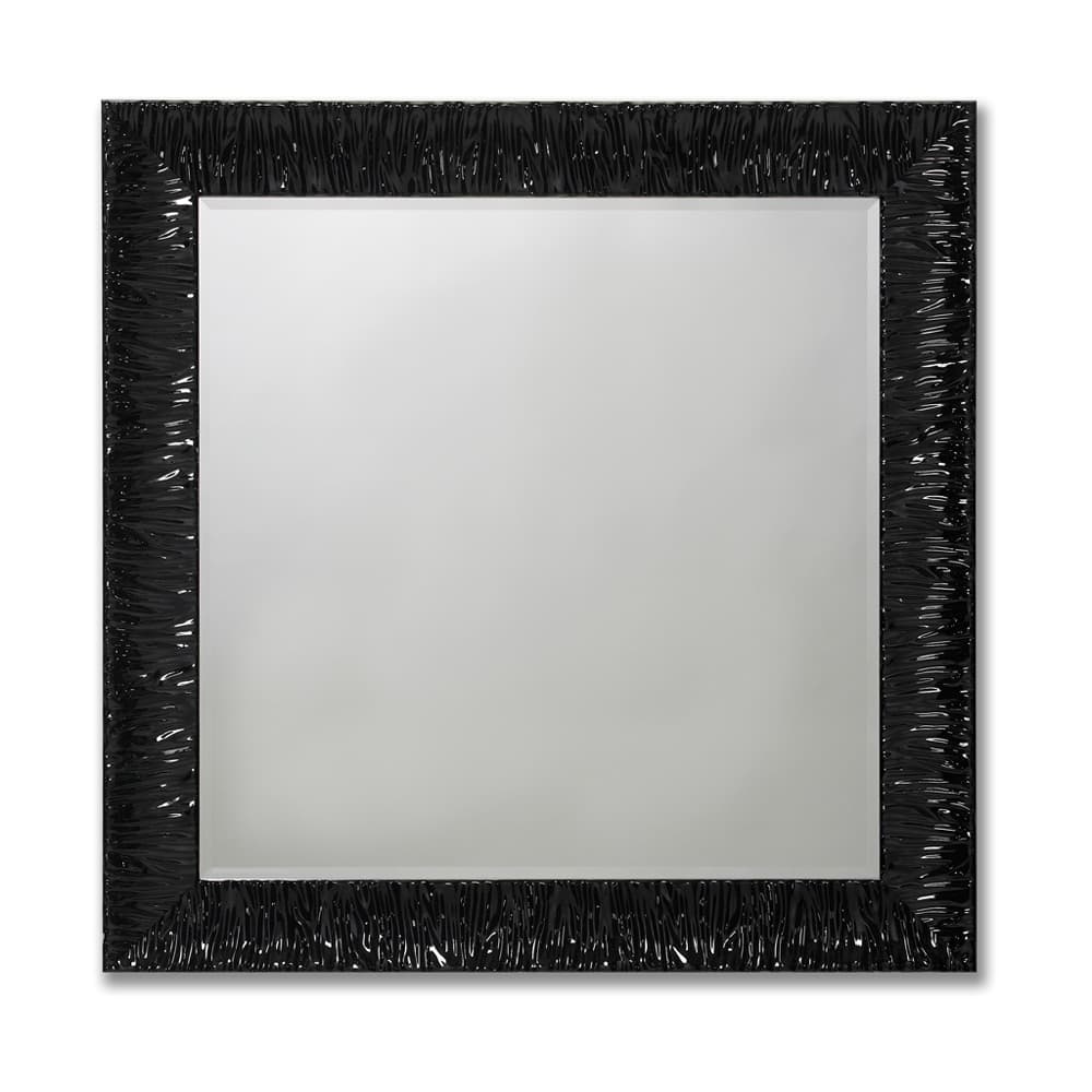 Antwerp Black Square Mirror, Quick Ship