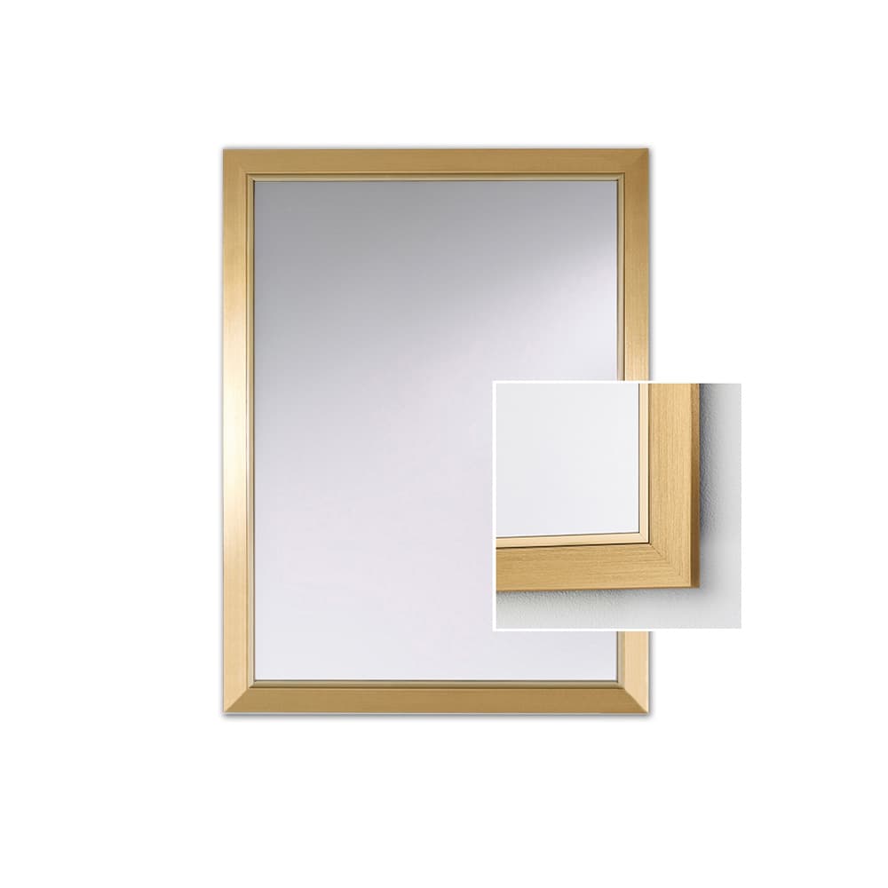 Bremen Gold Rect Mirror, Quick Ship