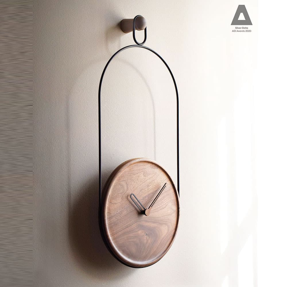 Eslabon G and Black Walnut Clock by Quick Ship