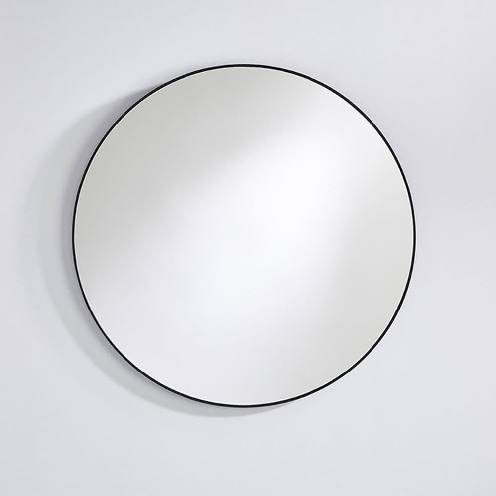 Hoop Black L Mirror, Quick Ship