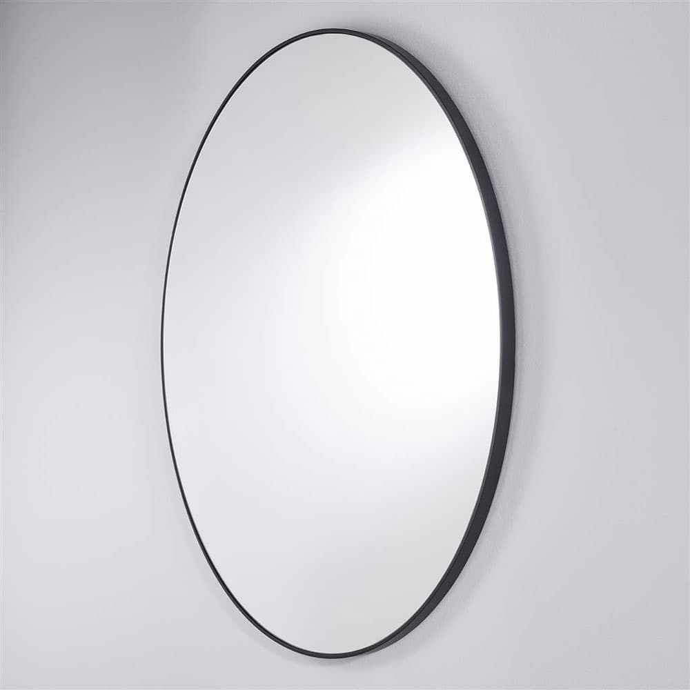 Hoop Black L Mirror, Quick Ship