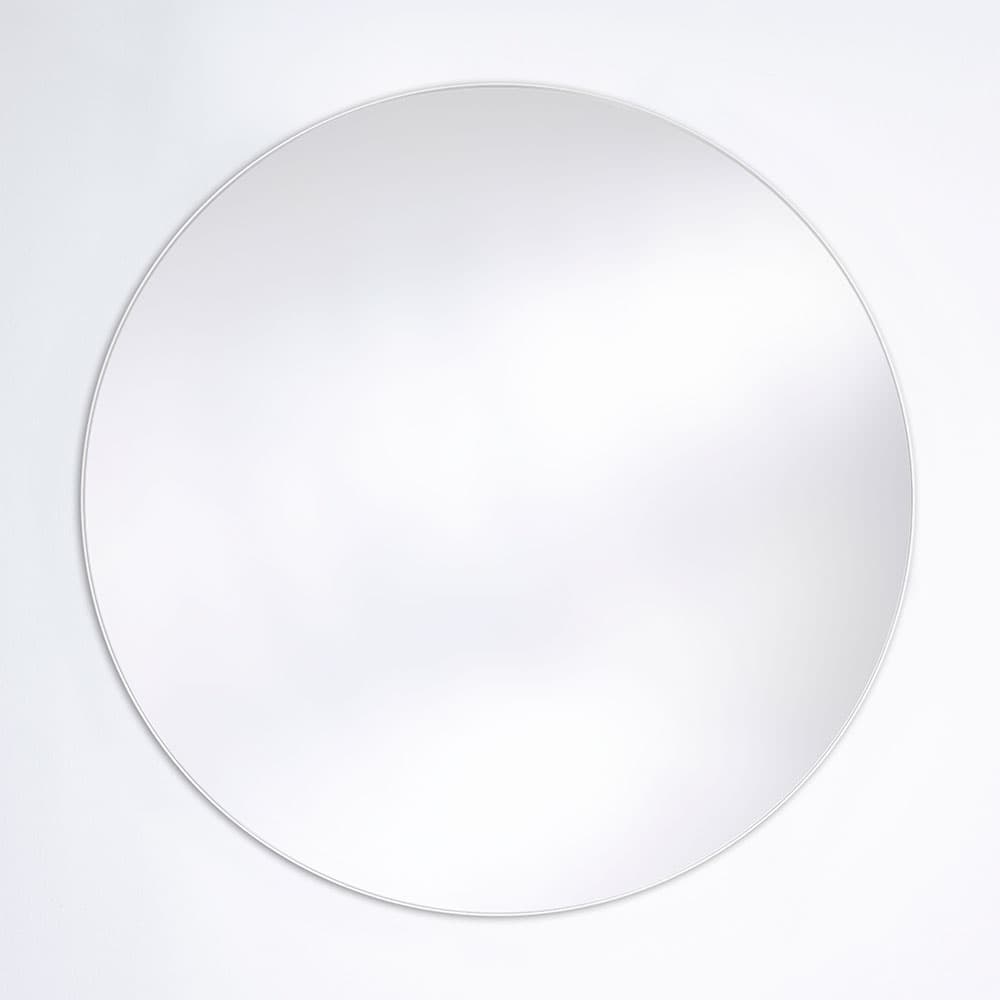 Hoop White L Mirror, Quick Ship