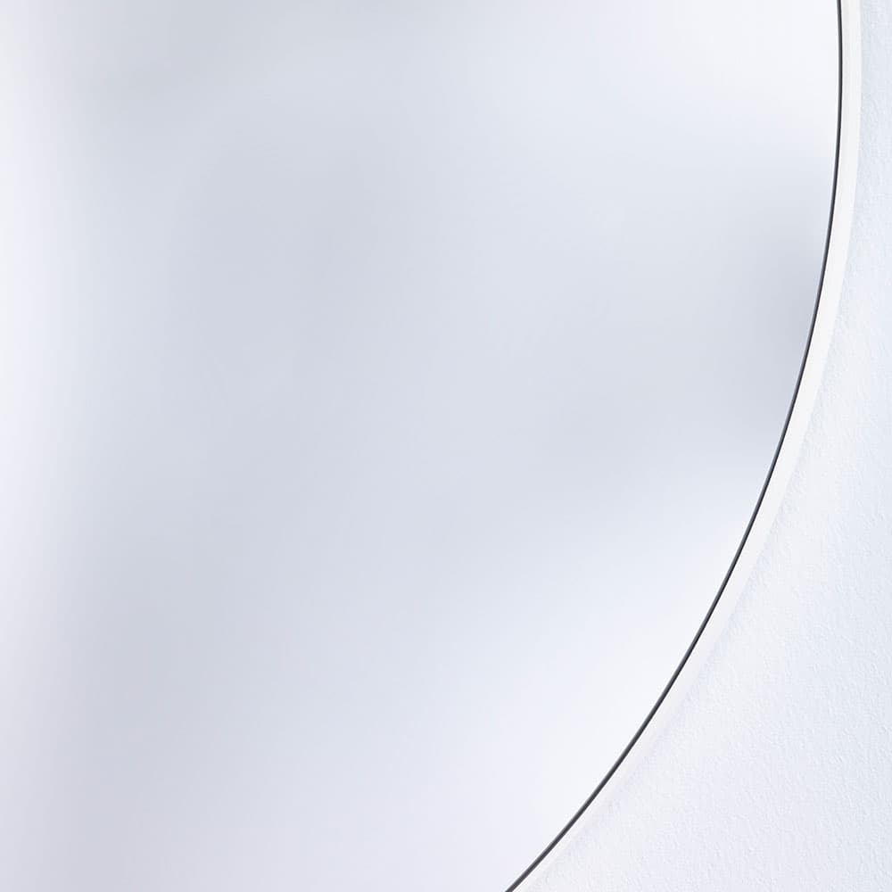 Hoop White M Mirror, Quick Ship