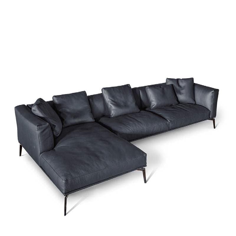 Horizon Elephant Leather Sofa, Quick Ship