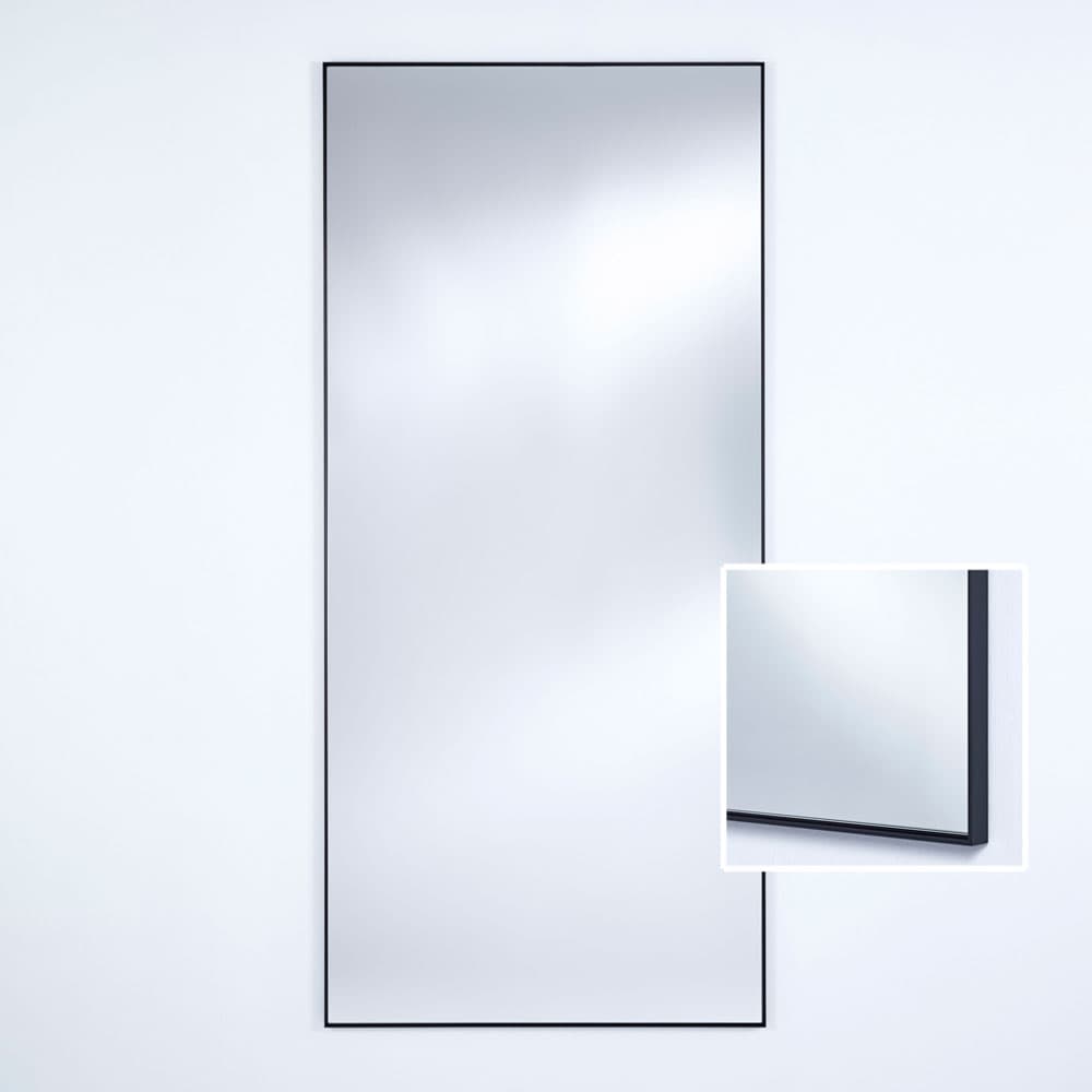 Lucka Black XL Mirror, Quick Ship