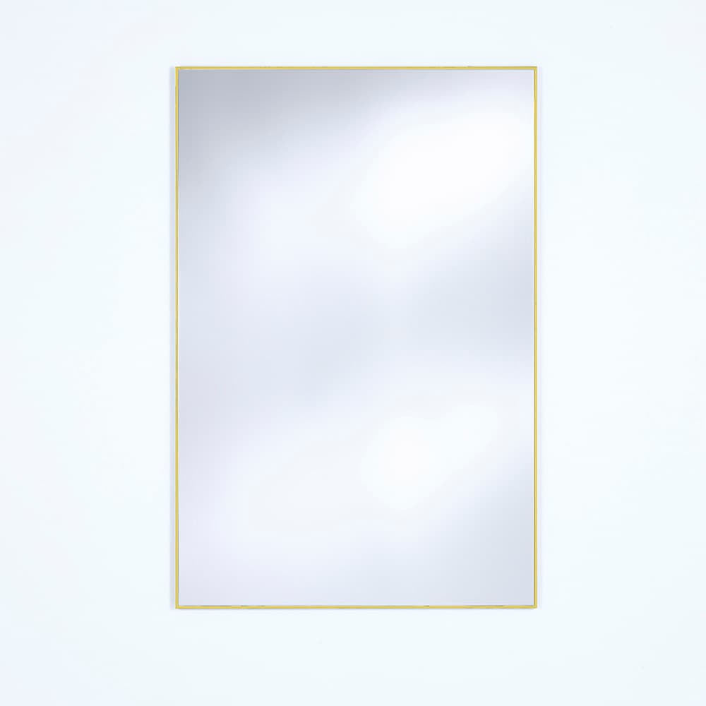 Lucka Gold Rect Mirror, Quick Ship