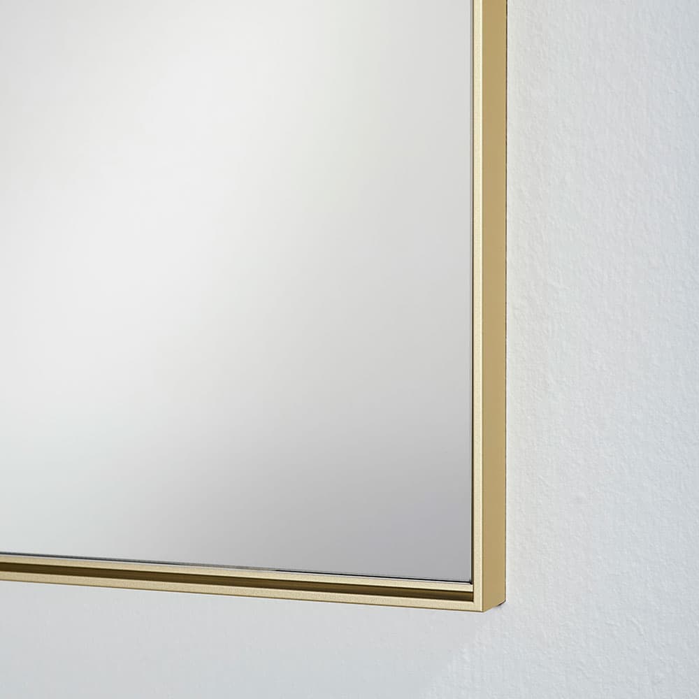 Lucka Outdoor Gold Hall Mirror, Quick Ship